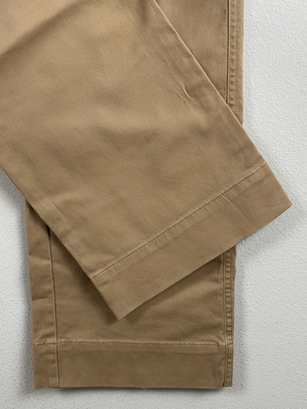 J. Crew Factory Twill Wide Leg Tie Waist Chino Pant | Camel - Picture 12 of 15